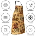 thumbnail image 5 of Kdxio Vintag Ancient Sailboats Apron with Pockets Adjustable Kitchen Aprons for Men Women Waterproof Aprons for Cooking,Drawing,Crafting, Baking Household Cleaning, 5 of 8
