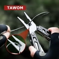 thumbnail image 4 of Tawom Valentines Day Gifts for Him/Her,21-in-1 Multitool Pocket Knife Self-locking Pliers Multi Tool Survival Gear, EDC Knife with Pouch for Outdoor, 4 of 11
