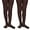 Chocolate, variant on Girls Baby Seamless Organic Cotton Smooth Toe Tights 2 Pack