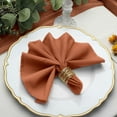 thumbnail image 5 of BalsaCircle 100 Pieces 17" Terracotta Polyester Luncheon Napkins Wedding, 5 of 8