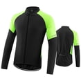 thumbnail image 2 of yeacher Men's All-Season Cycling Jacket - Windproof, UV-Protected, Reflective Outdoor Riding Gear in Black/Green, Size M, 2 of 6