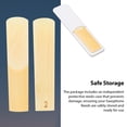 thumbnail image 3 of 10 Pack 3.07x0.86in Soprano Saxophone Reeds, Versatile Rich Sound Sax Reeds with Plastic Case for Soprano Saxophone Beginner and Player Performance, 3 of 7
