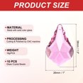 thumbnail image 2 of Uxcell K9 Crystal Pendants Teardrop Beads, 10 Pack 38mm Chandelier Prisms Parts Hanging Leaf Beads DIY Lamp for Arts Crafts Decoration, Pink, 2 of 6