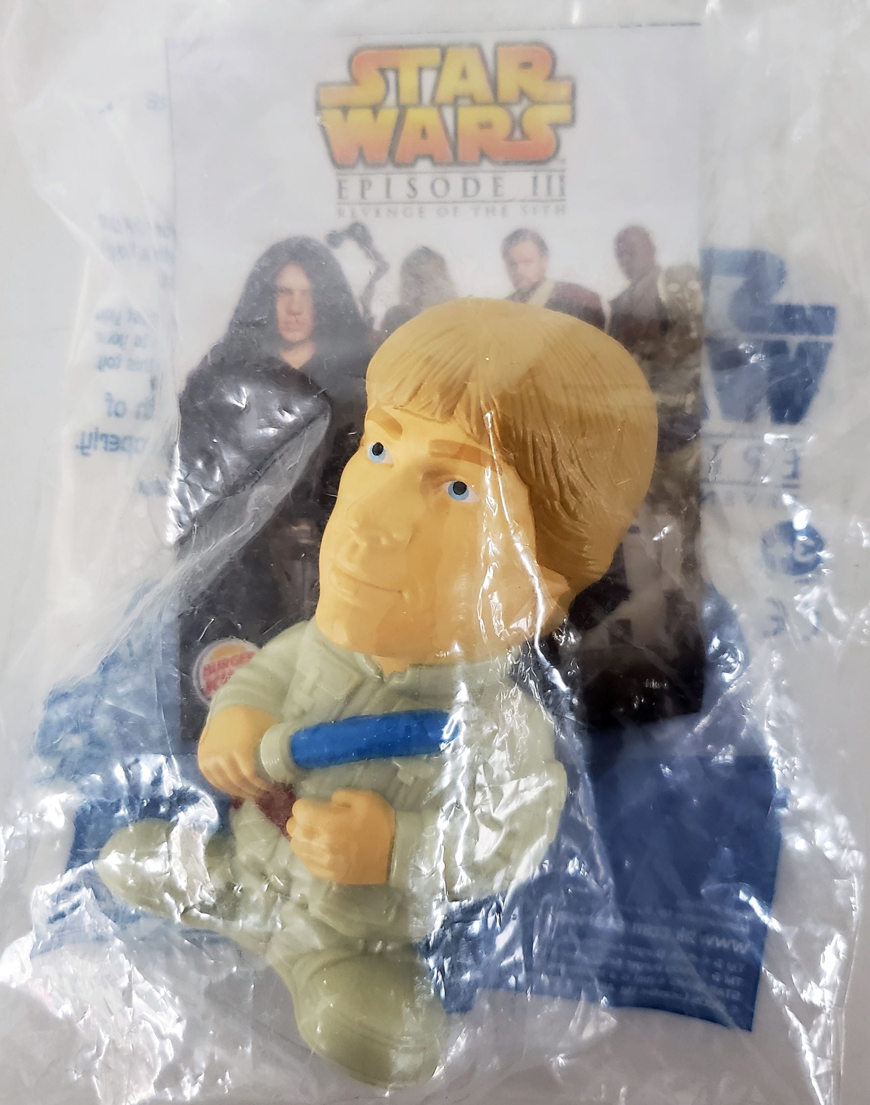 Luke Skywalker 2005 Star Wars Episode III Burger King Kids Meal Toy 