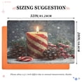 thumbnail image 2 of Doormat Door Mat 32x20 Inches Outdoor Doormats Bath Rugs Front Door Carpet Dust Cushion Porch Mat Living Room Mat Balcony Mat Kitchen Mat Red Christmas Candle, 2 of 8