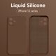 thumbnail image 1 of Funda cuadrada de silicona líquida para iPhone 13 14 12 11 Pro Max Mini XS Max X XR 14 7 8 Plus SE 2020, funda fina y suave, fundas originales Tan Jianjun unisex, 1 of 2