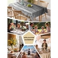 thumbnail image 5 of Grey Coastal Beach Table Cloth, Summer Nautical Oil Painting Waterproof Tablecloth for Rectangle Tables, Reusable Washable Fabric Table Cover for Restaurant Kitchen Dining Tables 60"x120", 5 of 6