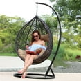thumbnail image 3 of Island Gale Single Luxury Swing Chair Brown, 3 of 3