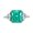 Blue Green, variant on 8ct Zircon Eternity Wedding Rings for Women Cushion Cut 10*10mm Zircon Women Engagement Rings S925 Sterling Silver Rings for Women Stylish Hypoallergenic Personalized Promise Rings