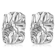 thumbnail image 2 of Lancharmed White Gold Plated Stud Earrings for Womens,Rectangular Earring Gifts for Women, 2 of 7