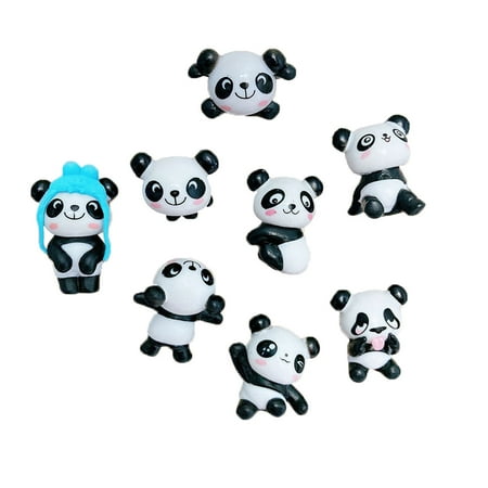 

8pcs Fridge Magnet Panda Shape Whiteboard Magnet Colorful Magnet Supply