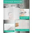 thumbnail image 5 of No Hook Shower Curtains, Gray White Ombre Long Bathtub Curtains with Snap in Liner, Greyish Gradient Minimalist Aesthetic Waterproof Washable Fabric Bathroom Shower Curtain Sets, 72" x 84", 5 of 7