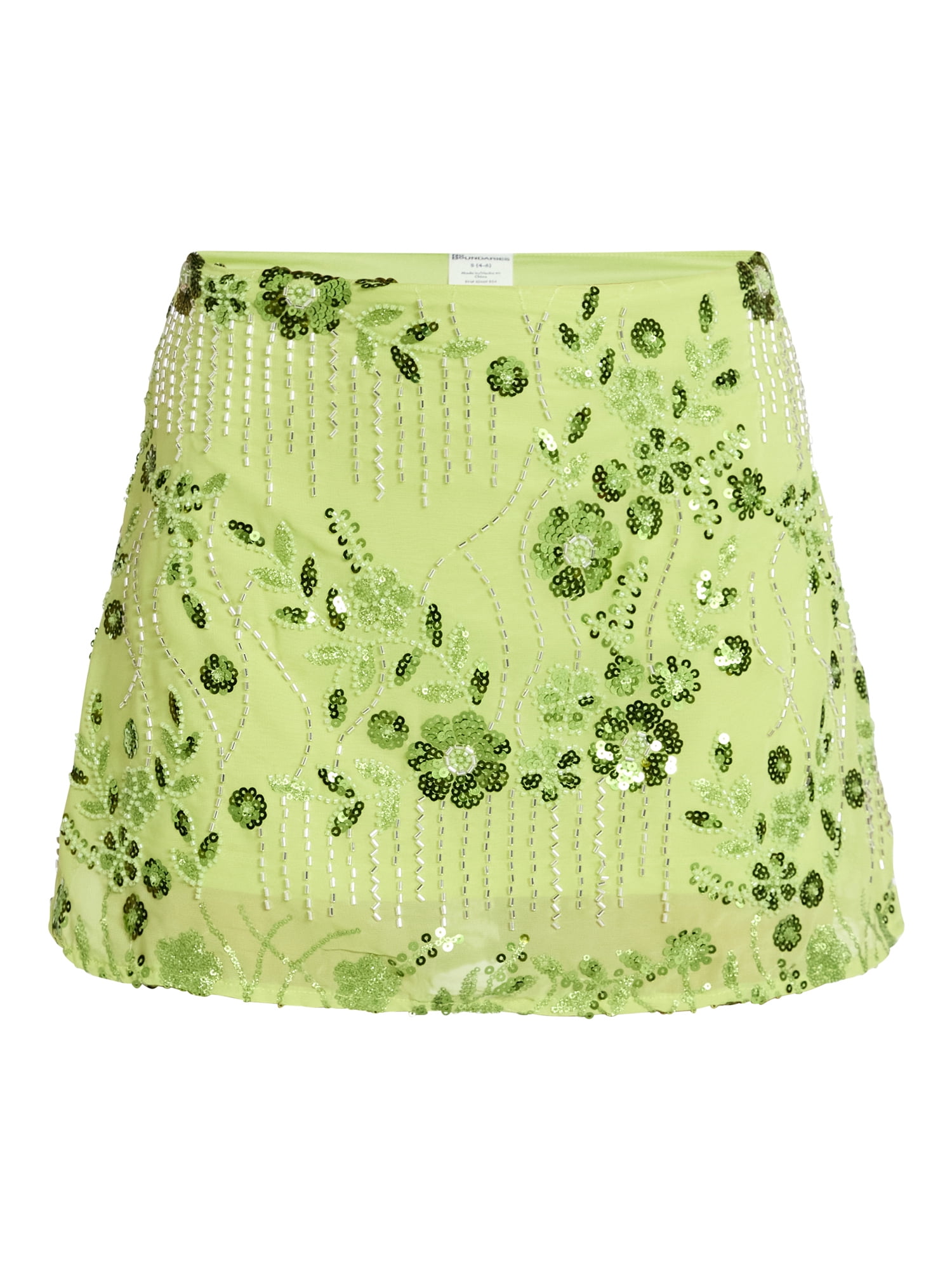 No Boundaries Sequin Embellished Mini Skirt, Women's XXS-XXL