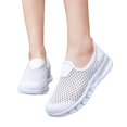 thumbnail image 4 of Willtoo Walking Shoes for Women Mesh Slip On Comfortable Sneakers Round Toe Lightweight Tennis Shoes Non Slip Casual Footwear, 4 of 5
