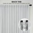 thumbnail image 4 of Half Price Drapes Oyster Faux Linen Extra Wide Room Darkening Curtain (1 Panel), Oyster, 100W X 96L, 4 of 11
