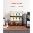 thumbnail image 3 of VEVOR Coffee Mug Holder for Countertop 16 Hooks Cup Rack with Storage Base Organizer, 3 of 9