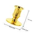 thumbnail image 2 of RENACLIPY 24Ud Portavelas Dorado Para Interior Con Estilo Para Bodas Y Eventos Especiales, 2 of 7