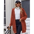 thumbnail image 6 of Zeagoo Women's Zip Up Hoodies Long Fleece Tunic Sweatshirts Casual Oversized Fall Coats Trendy Winter Hoodie, 6 of 6
