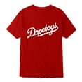 thumbnail image 1 of T-shirt à Manches Courtes pour Homme, Coupe Ample, Col Rond, Imprimé de Lettres, Décontracté et Populaire, 1 of 4