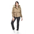 thumbnail image 5 of Chamarra con cinto y capucha desmontable Roman Fashion /Juvenil, 8380 (Cafe) cafe EG, 5 of 5