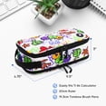 thumbnail image 4 of J World Doodle Pencil Case with Organizational Pockets and Handle Strap, Street Art, 4 of 7
