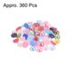 thumbnail image 3 of Cuentas de media perla ABS 60uds 8mm Unique Bargains Brillantes para DIY, 3 of 5