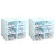 thumbnail image 1 of Caja de Zapatos de Color Caramelo de 12 Piezas, Caja de Almacenamiento de Zapatos de PláStico Transparente, CajóN de Almacenamiento de Zapatero Rectangular Azul, 1 of 4