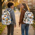 thumbnail image 3 of HUIACONG Construction Truck Print Kids School Backpack for Boys Age 5-14 Multi Pocket Adjustable Cushioned Straps Water Resistant Lightweight Durable Backpack for School Camping Day Trip, 3 of 7