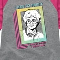 thumbnail image 3 of Golden Girls - Party Nap - Toddler And Youth Girls Raglan Graphic T-Shirt, 3 of 4