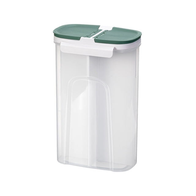 maskred Grains Fresh With Plastic Cereal Storage Container Dispenser Sealed And Locked For Freshness Without Flavor Cangzhu Green