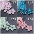 thumbnail image 5 of U8MO 10pcs 13x9mm Flora Petal Shape Lampwork Crystal Glass Loose Pendants Beads-22# Jade White, 5 of 7