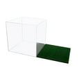 thumbnail image 6 of Versatile Deluxe Clear Acrylic Display Case - Small Square Box with Turf Bottom 9.75" x 9.75" x 9.75" (A007-TBC), 6 of 7