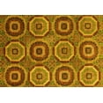 thumbnail image 1 of Ahgly Company Machine Washable Indoor Rectangle Abstract Yellow Modern Area Rugs, 2' x 4', 1 of 4