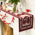 thumbnail image 6 of Valentine's Day Table Runner,Red Love Hearts Table Runner,Happy Valentine's Day Decor Kitchen Dining Table Settings 13x72 Inch, 6 of 6