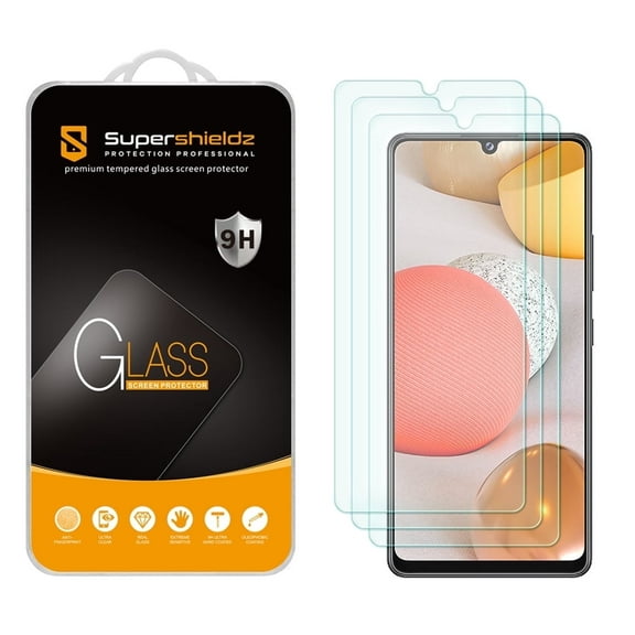 (3 Pack) Supershieldz Designed for Samsung Galaxy A42 5G Tempered Glass Screen Protector, Anti-Scratch, Anti-Fingerprint, Bubble Free