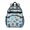 Football and Basketball Lightblue Pattern, variant on Football and Basketball Lightblue Pattern Cute School Backpack Bag for School with Padded Back and Adjustable Shoulder Straps 15.25"x11.5"x5.25"