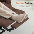 thumbnail image 6 of MCombo Small Power Lift Recliner Chair Sofa with Massage and Heat for Elderly, 3 Positions, Cup Holders, and USB Ports, Extended Footrest, Fabric 7141 Coffee, 6 of 9