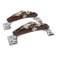thumbnail image 3 of Set of 6 Country Western Cowboy Skull With Gallow Ropes Drawer Handle Bar Pulls, 3 of 10