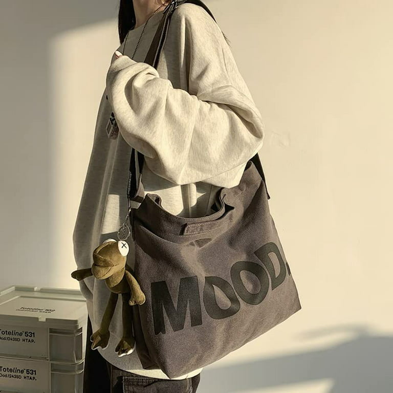 Canvas Messenger Vintage Bag Alt Emo Crossbody Bag Goth Punk Shoulder  Satchels Harajuku Grunge Handbag