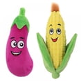thumbnail image 1 of 2Pcs Plush Dog And Cat Plush Stuffed Vegetable Toy With Squeak Pet Toy, 1 of 7