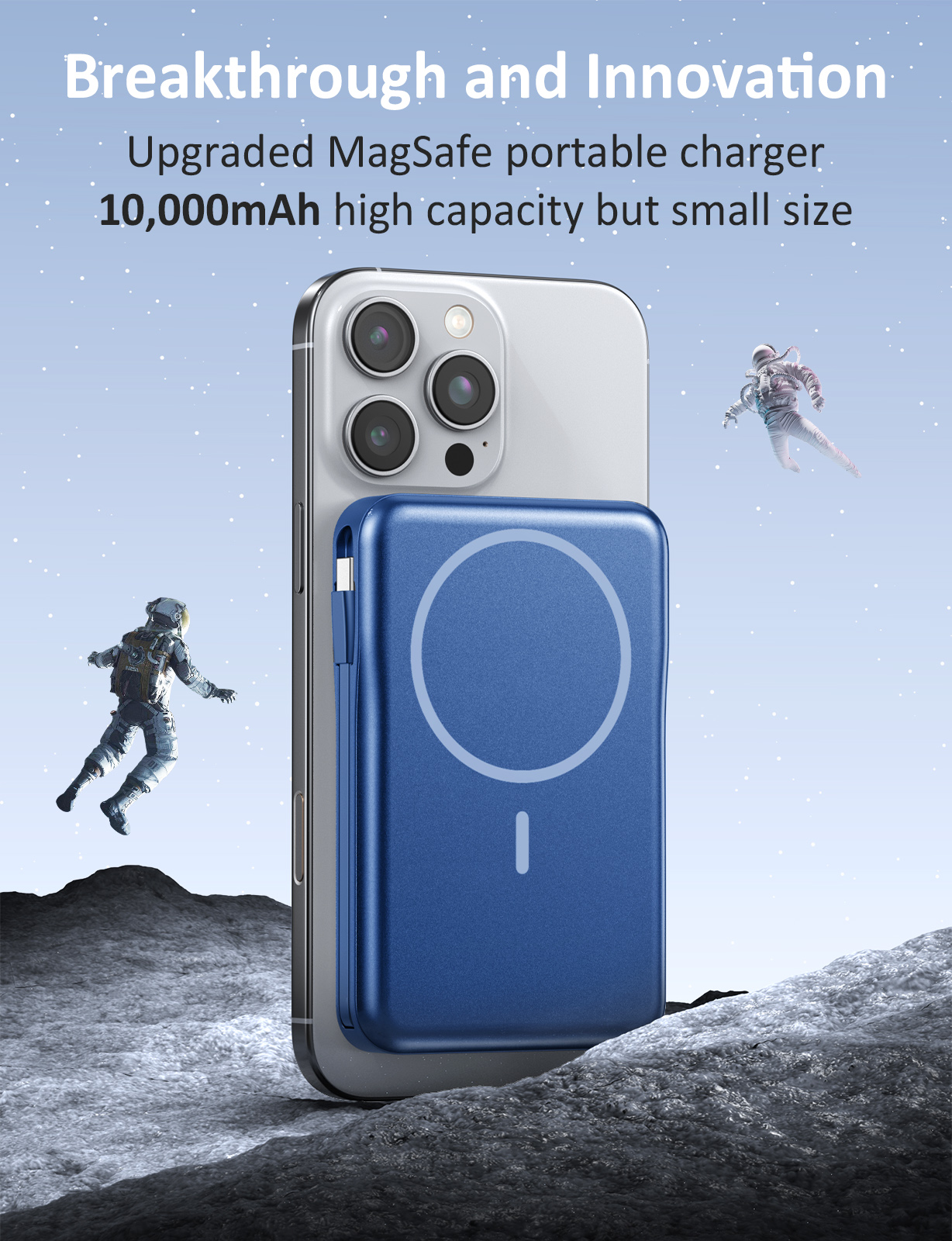 Breezio 10000mAh Magnetic Power Bank, 5-in-1, 20W Fast photo 8