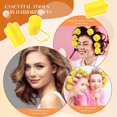 thumbnail image 6 of 8 Pieces Sponge Hair Rollers Large Soft Foam Hair Styling Curlers 30 mm Large Size Hairdressing Curlers for Women and Kids (Yellow,1.2 x 2.75 Inches), 6 of 6