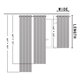 thumbnail image 2 of Cortinas opacas Festnight, cortinas aislantes térmicas para oscurecer la habitación, para sala de estar, 2 piezas, 2 of 8