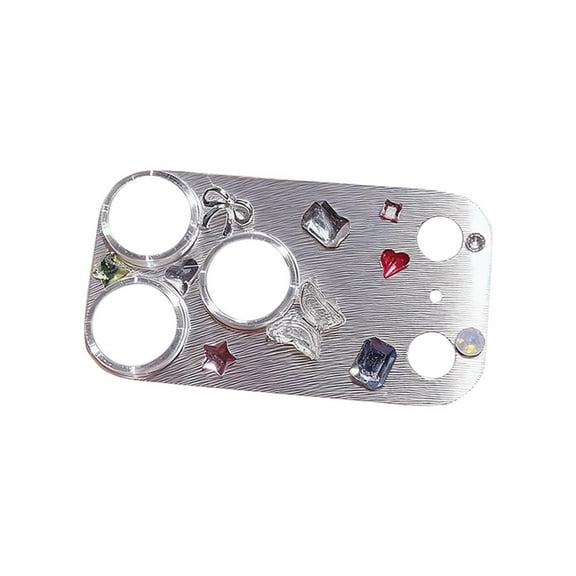 Rhinestone Lens Screen Protector for iPhone 17 Pro, Diamond Rear Camera Lens Protector Cover