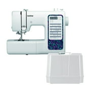 Brother Computerized Sewing Machine with 60 Built-In Stitches and 7 Included Feet Bundle with Hardcase (2 items)