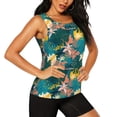 thumbnail image 2 of Qekee Hawaiian Style print Womens Workout Tank Tops Scoop Neck Loose Sleeveless Tops Athletic Gym Shirts, 2 of 9