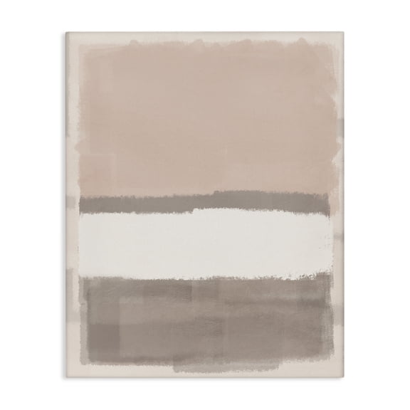 Stupell Industries Contemporary Simple Abstract Watercolor Neutral Tones Collage Canvas Art, 16 x 20, by Marcus Prime