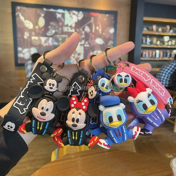 Lilo & Stitch – porte-clés mignon dessin animé Disney, accessoires de  voiture, breloques, jouets pour enfants, cadeaux