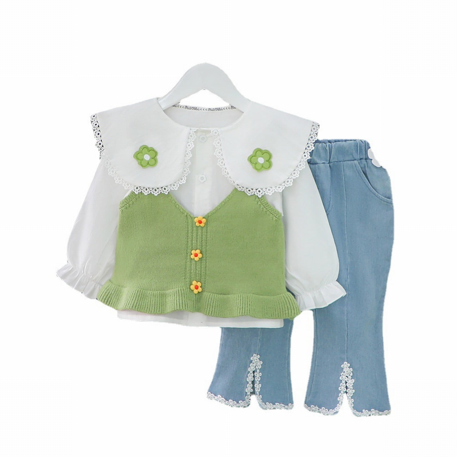 Girls Suits Western Style Fashionable Little Children Clothes Baby ...