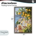 thumbnail image 4 of Stupell Industries Cottage Mediterranean Lemon Tree Scenery Brown Floating Frame Canvas Art, 17 x 25, by Creative Studio, 4 of 8